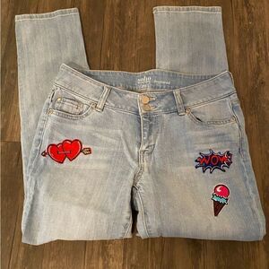 🛍️ NY & Co SOHO Patchwork Skinny Jeans